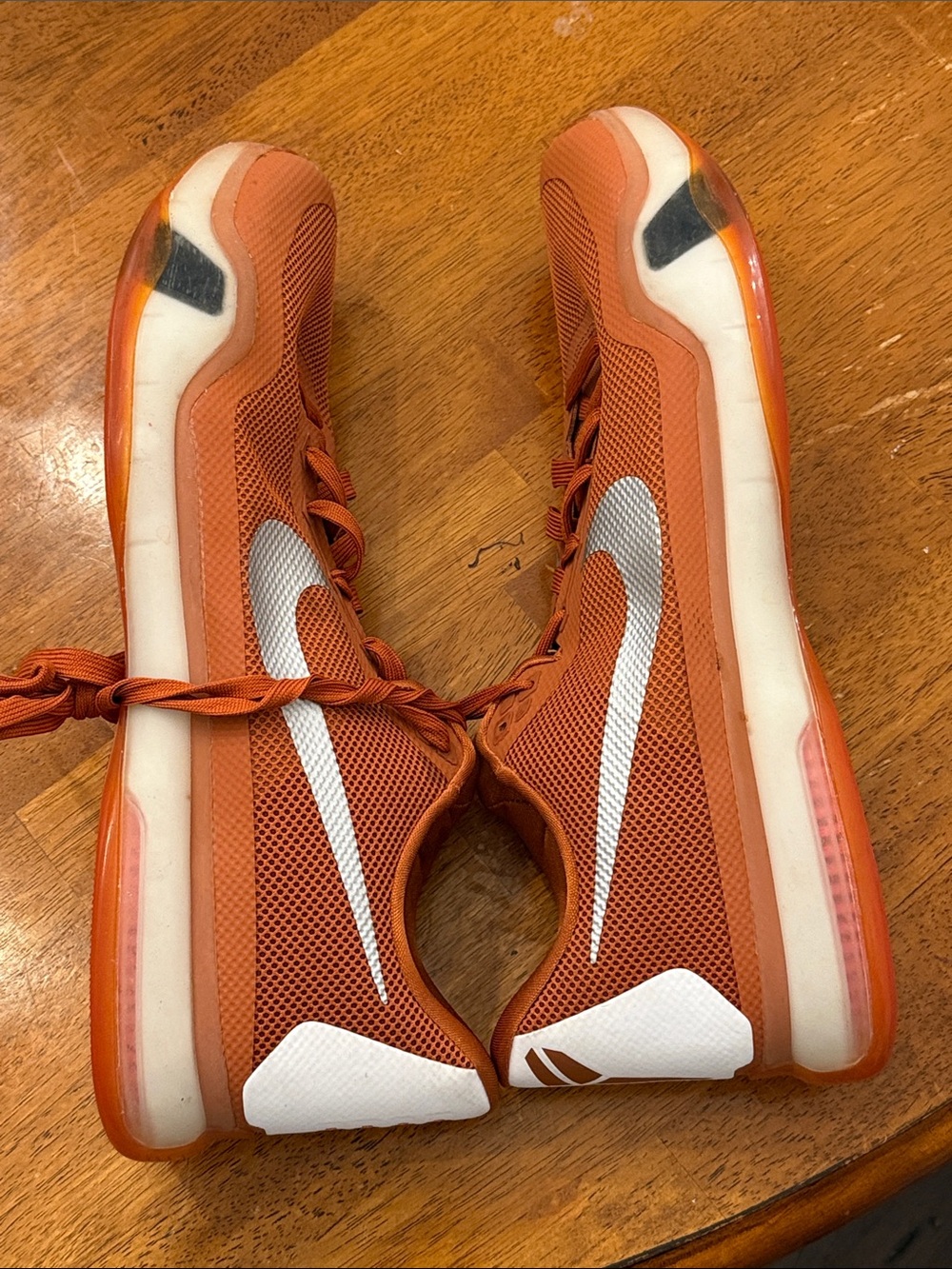 Nike Kobe 10 X TB Low Desert Orange Silver Size 16.5 Sneakers Shoes 813030-801